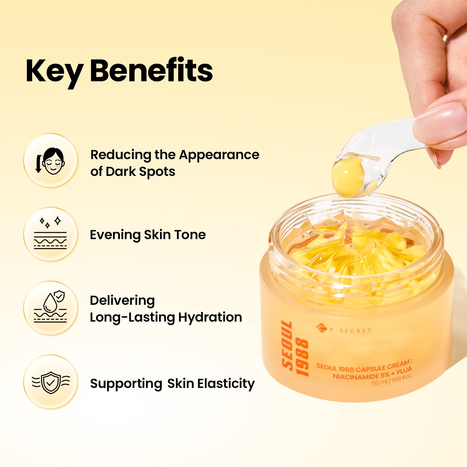 KSECRET - SEOUL 1988 Capsule Cream : Niacinamide 5% + Yuja 50ml