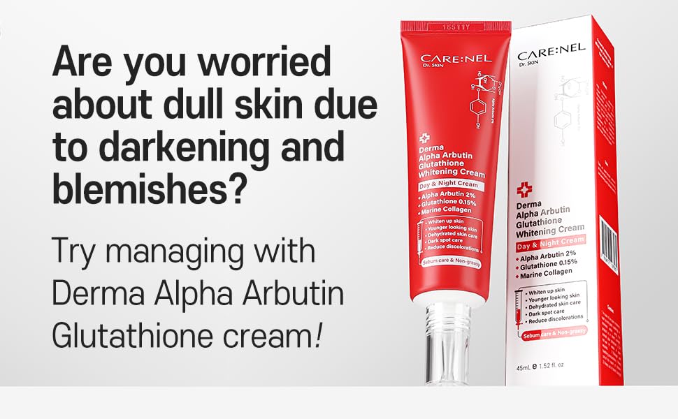CARE:NEL - Derma Alpha Arbutin Glutathione Whitening Cream 45ml