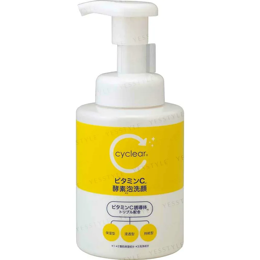 KUMANO COSME - Cyclear Vitamin C Enzyme Foam Facial Wash 300ml