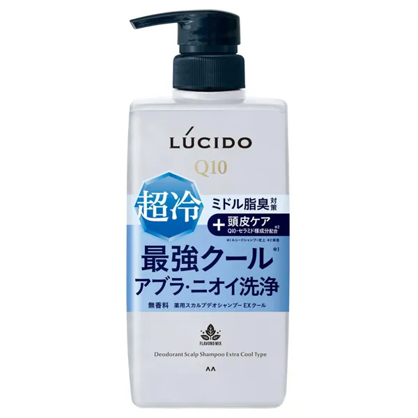 Mandom - Lucido Q10 Deodorant Scalp Shampoo Extra Cool Type 450ml