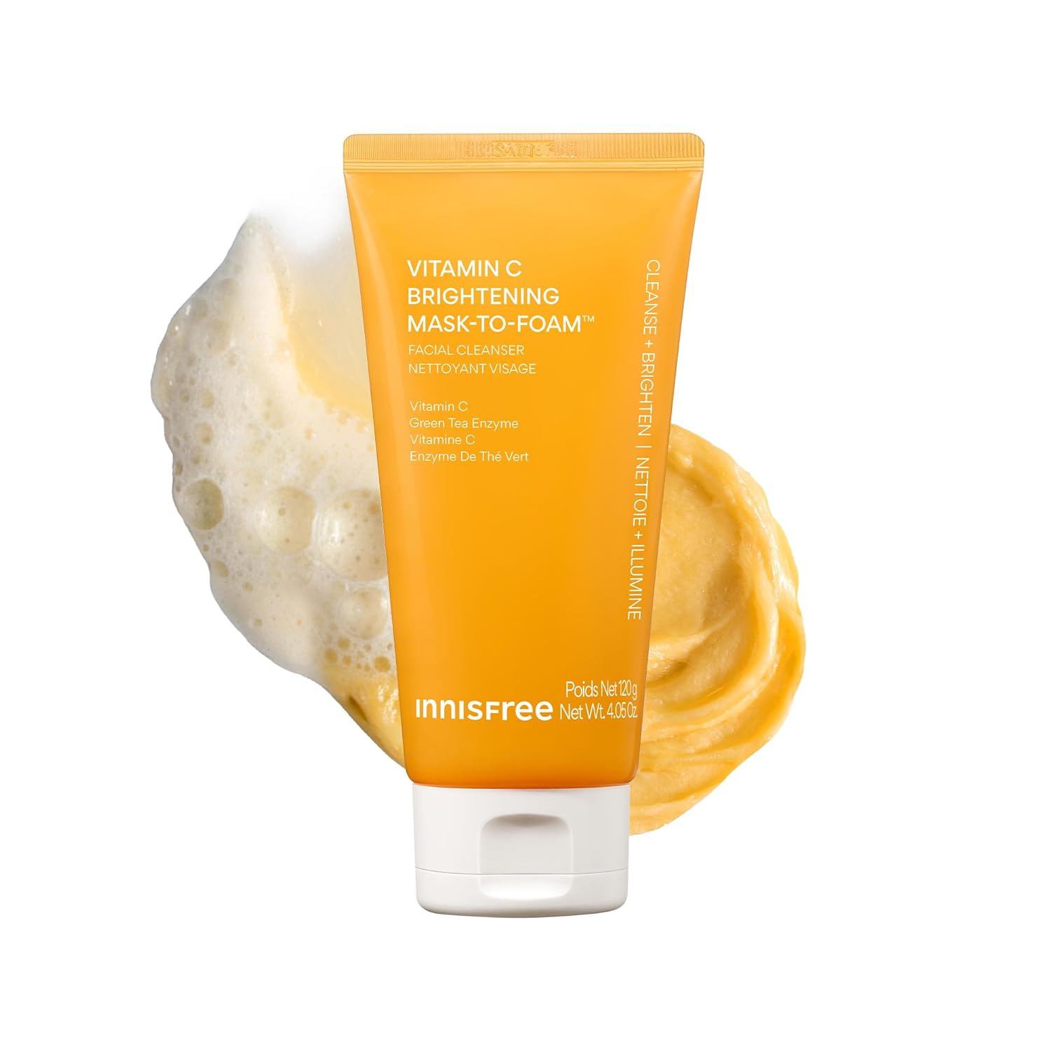 innisfree - Vitamin C Brightening Mask-To-Foam Facial Cleanser 120 g