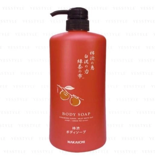 NAKAICHI - Liquid Body Soap Persimmon Tannin & White Clay 600ml