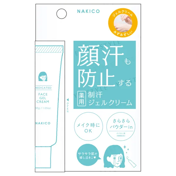 NAKICO - Antiperspirant Face Gel Cream 30g