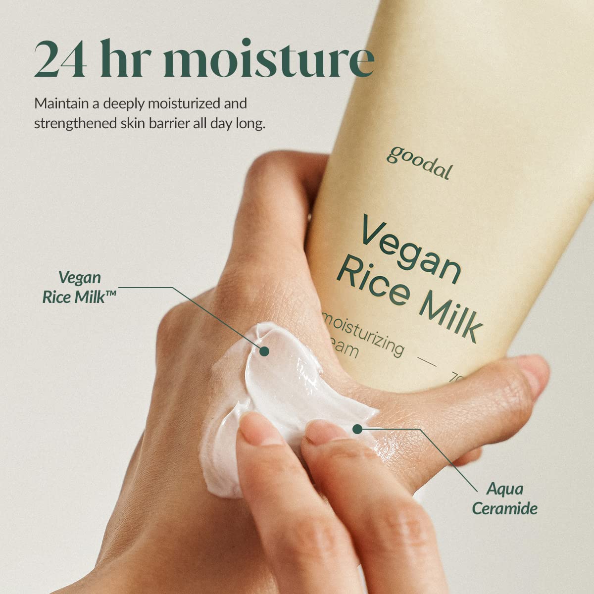 Goodal - Vegan Rice Milk Moisturizing Cream 70 ml