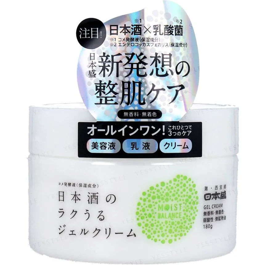 NIHONSAKARI - Nihonshu Raku Uru Moist Balance Gel Cream 180g