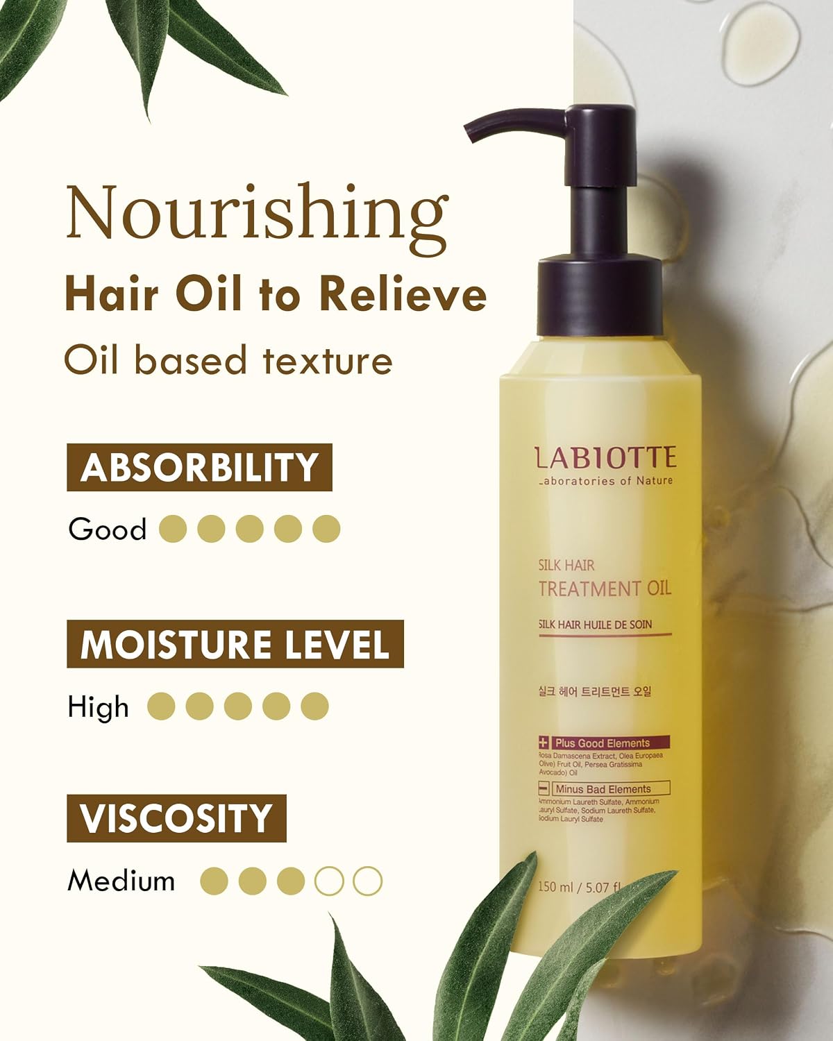 LABIOTTE - Silk Hair Treatment Oil 150ml