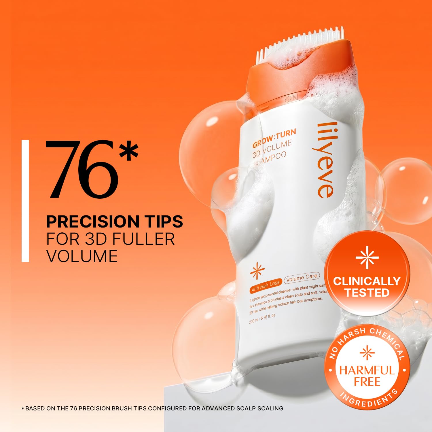 lilyeve - Grow Turn Exosome 3D Volume Brush Shampoo 200 ml