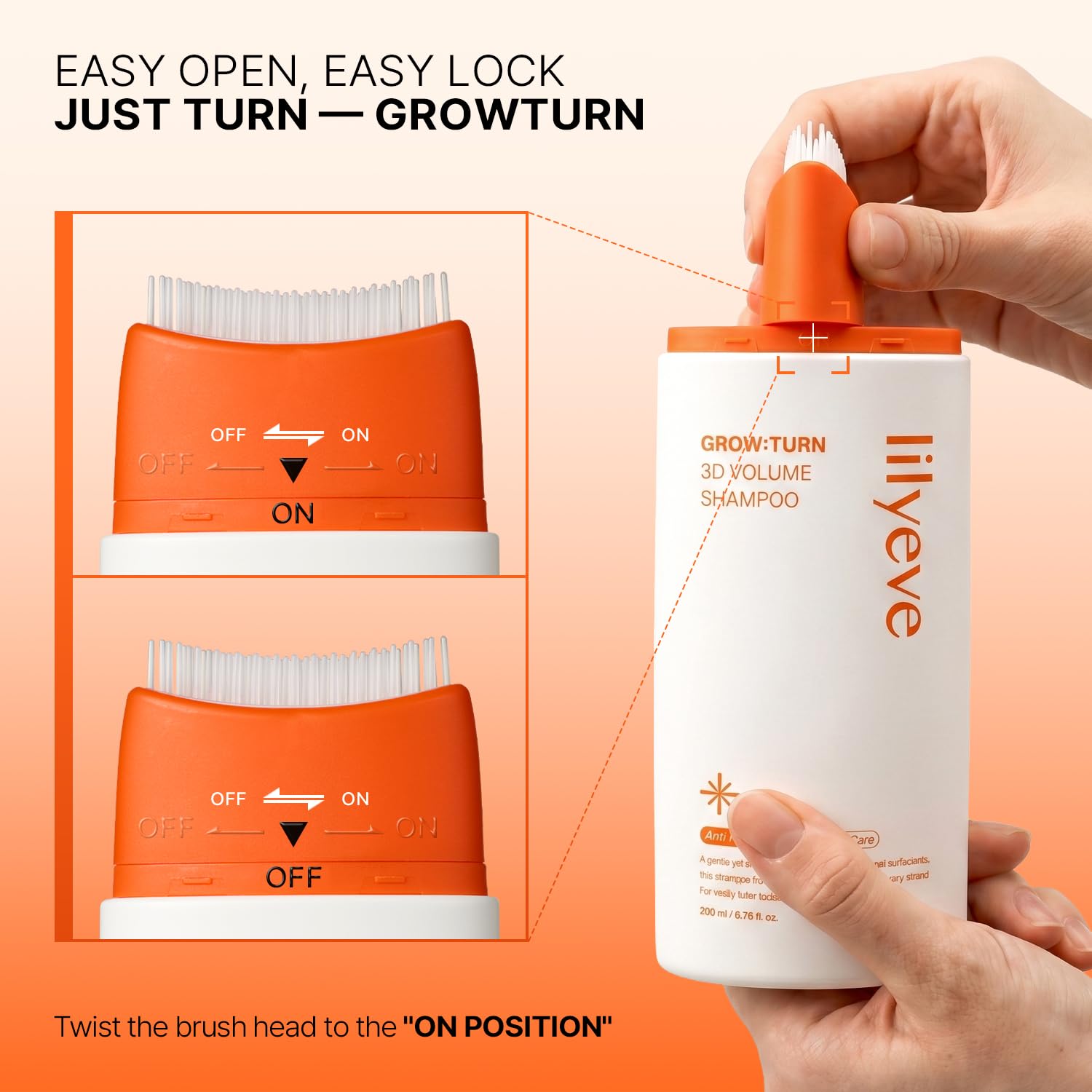 lilyeve - Grow Turn Exosome 3D Volume Brush Shampoo 200 ml