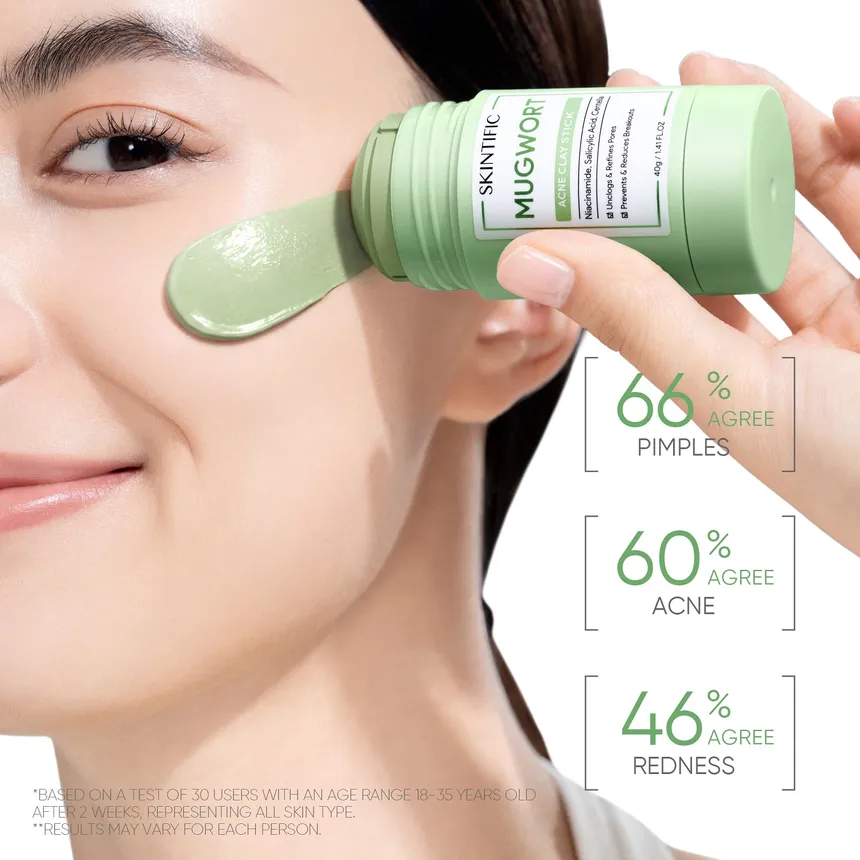 SKINTIFIC - Mugwort Acne Clay Stick 40g