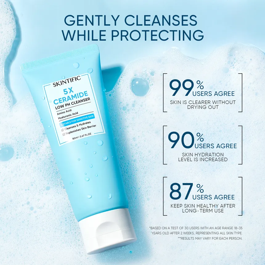 SKINTIFIC - 5X Ceramide Low pH Cleanser 120ml