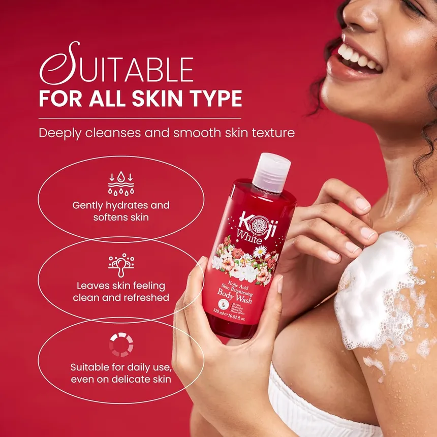 Koji White - Kojic Acid Skin Brightening Body Wash 320ml