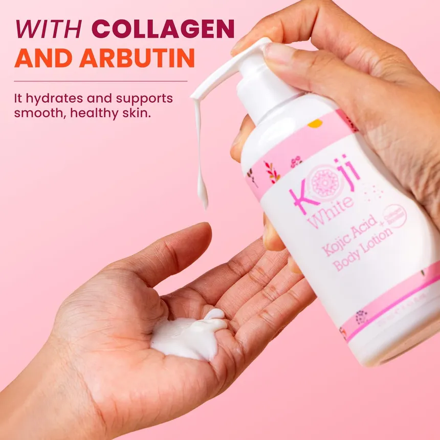 Koji White - Kojic Acid Glowing + Collagen Booster Skin Brightening Body Lotion 250ml