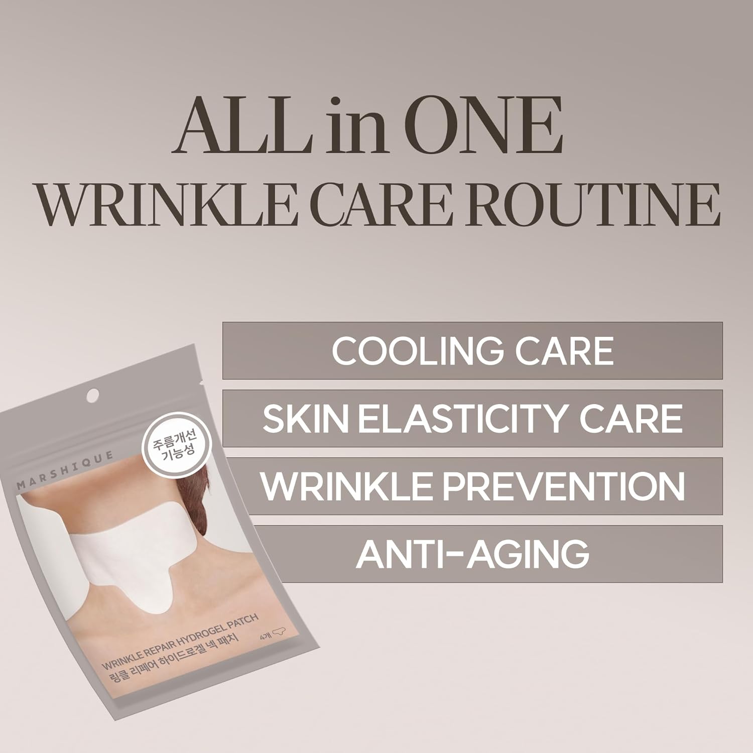 MARSHIQUE - Wrinkle Repair Hydrogel Neck Patch