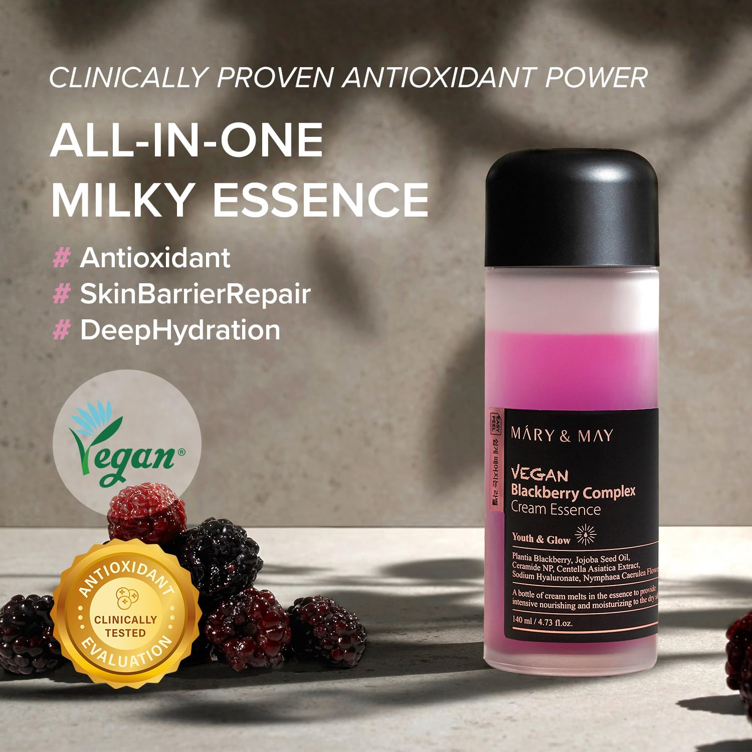 Mary&May - Vegan Blackberry Complex Cream Essence Mini 30 ml