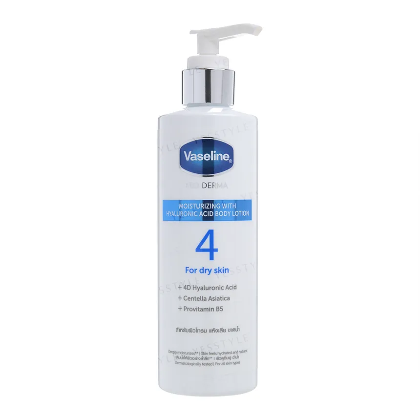 Vaseline - 4 Pro Derma Moisturizing With Hyaluronic Acid Body Lotion 250ml