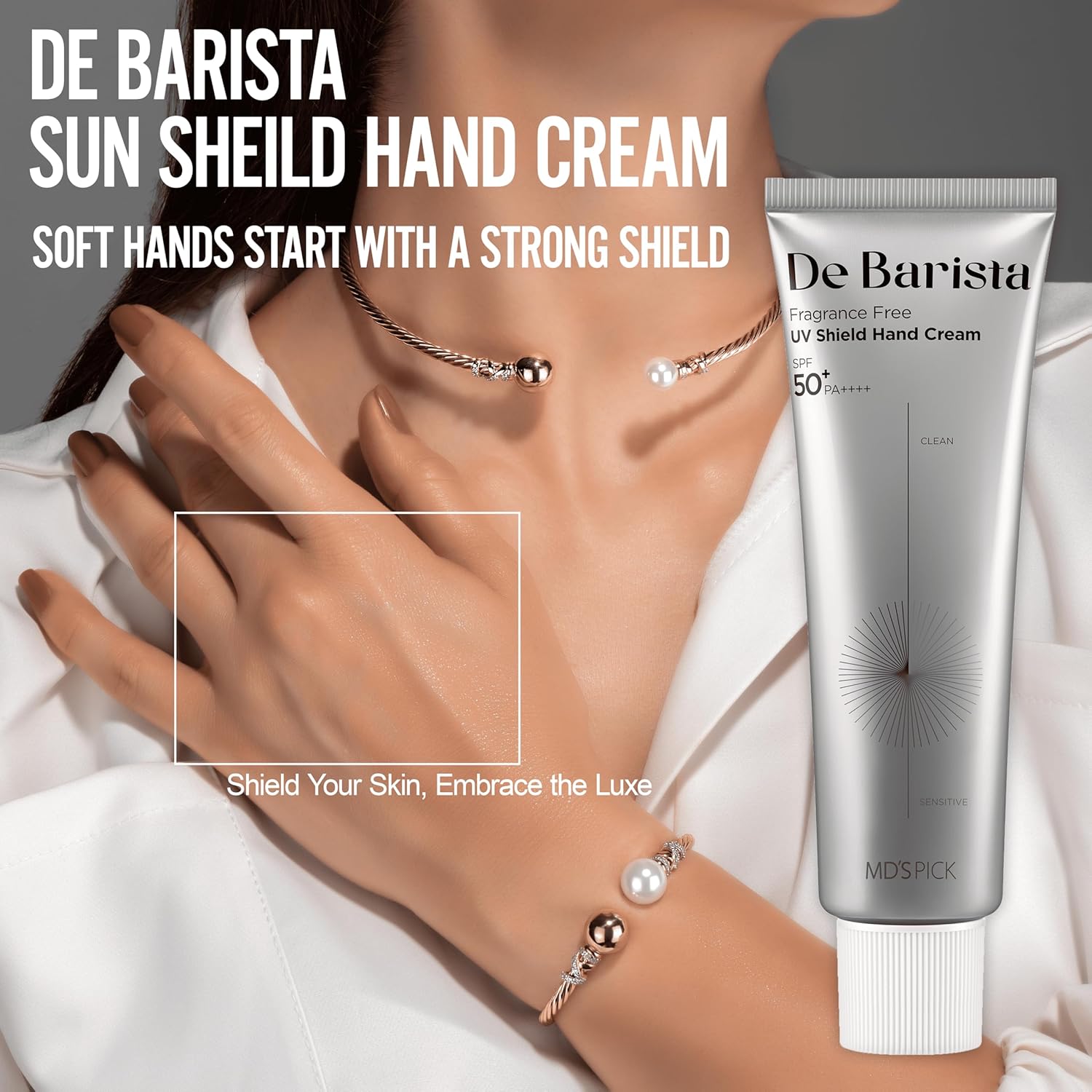 MD'S PICK - De Barista Fragrance Free UV Shield Hand Cream 50 g