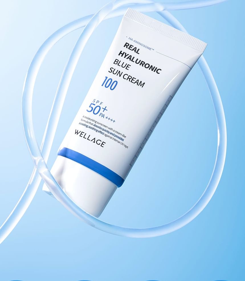 WELLAGE - Real Hyaluronic Blue Sun Cream 50ml