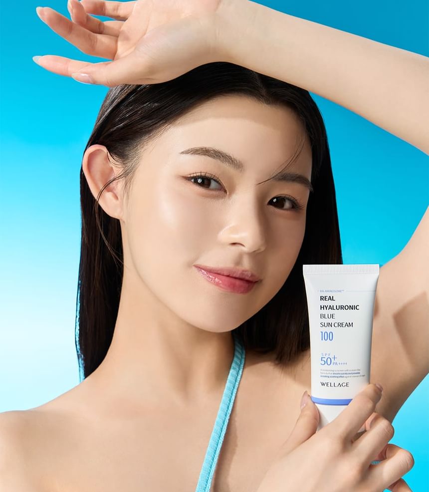 WELLAGE - Real Hyaluronic Blue Sun Cream 50ml