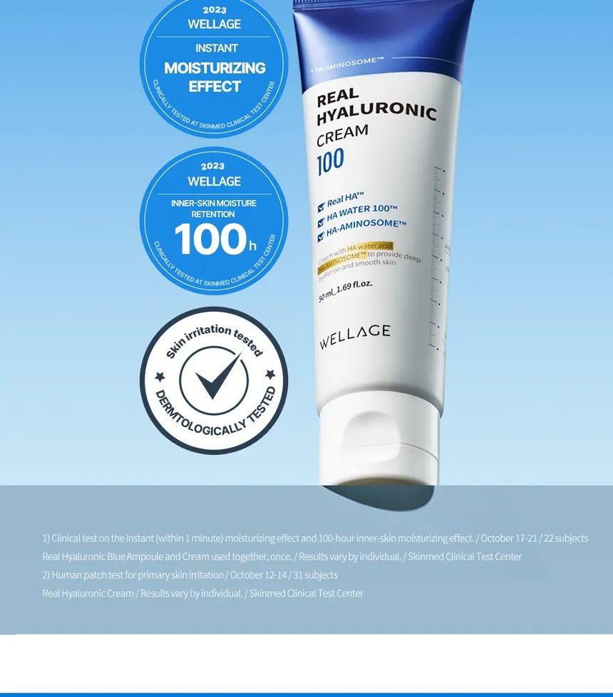 WELLAGE - Real Hyaluronic 100 Cream 80ml
