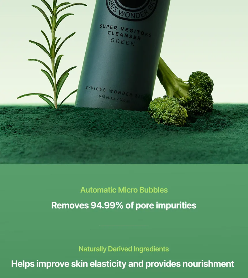 WONDER BATH - Super Vegitoks Cleanser Green 200ml