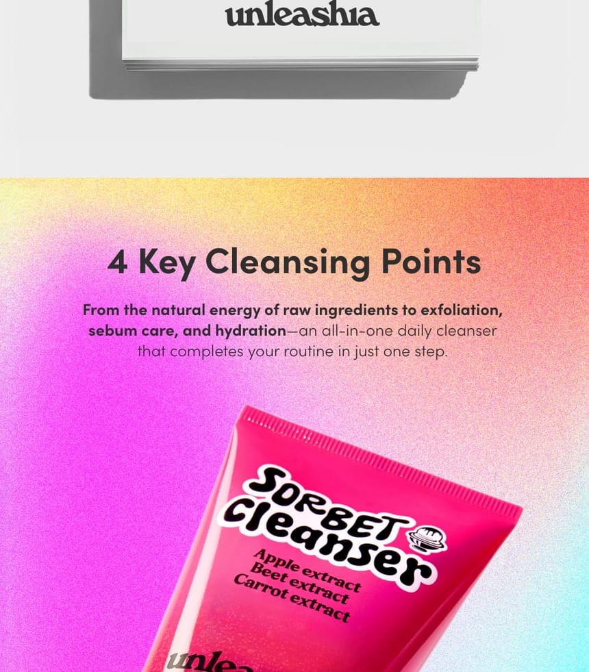 UNLEASHIA - Sorbet Cleanser 120ml