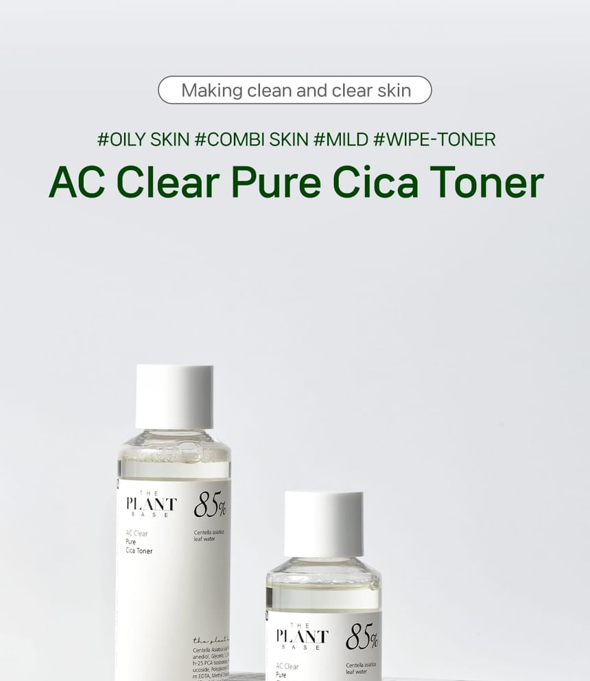 THE PLANT BASE - AC Clear Pure Cica Toner 195ml
