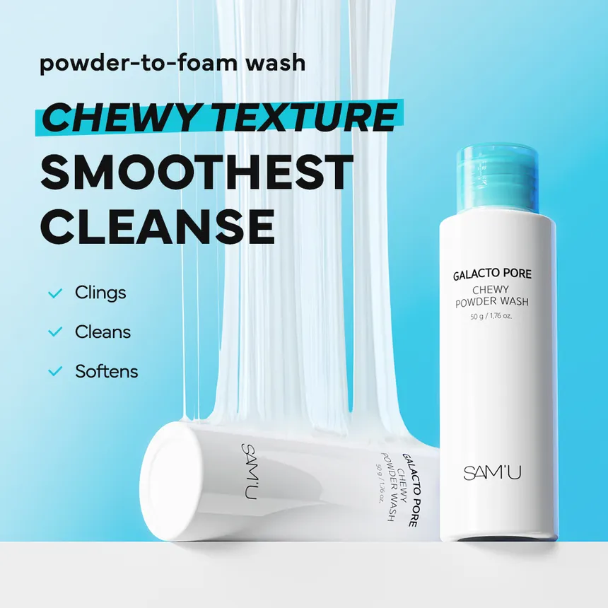 SAM'U - Galacto Pore Chewy Powder Wash 50g