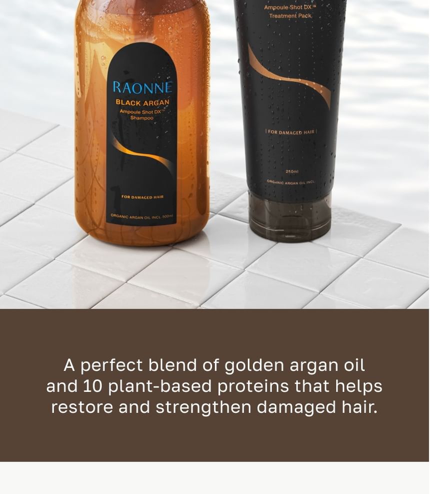 RAONNE - Black Argan Ampoule Shot DX Treatment Pack 250ml