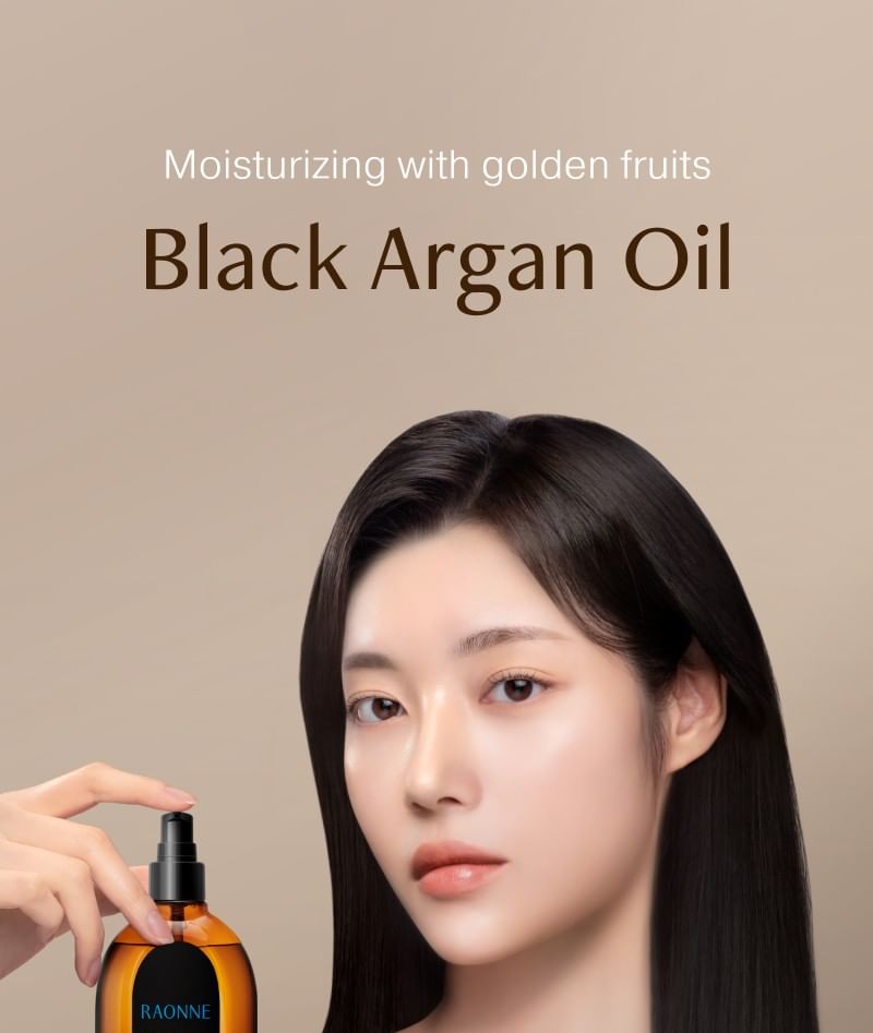 RAONNE - Black Argan Vegan Hair Oil 100ml