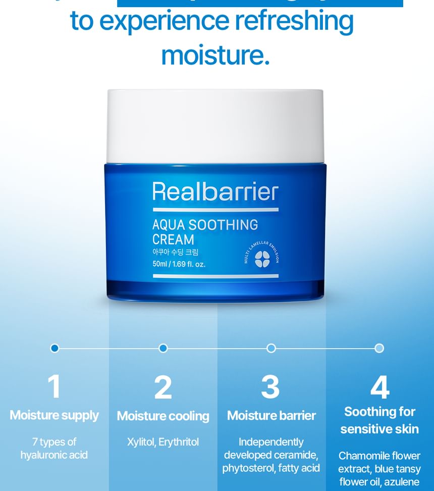 Realbarrier - Aqua Soothing Cream 50ml
