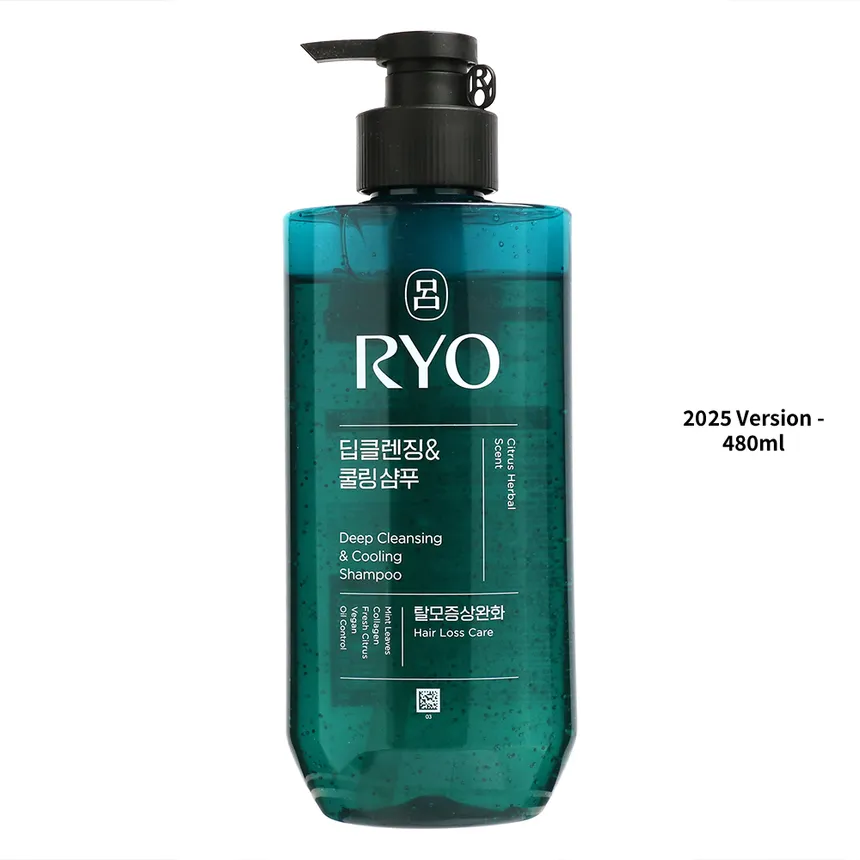 Ryo - Deep Cleansing & Cooling Shampoo 480ml