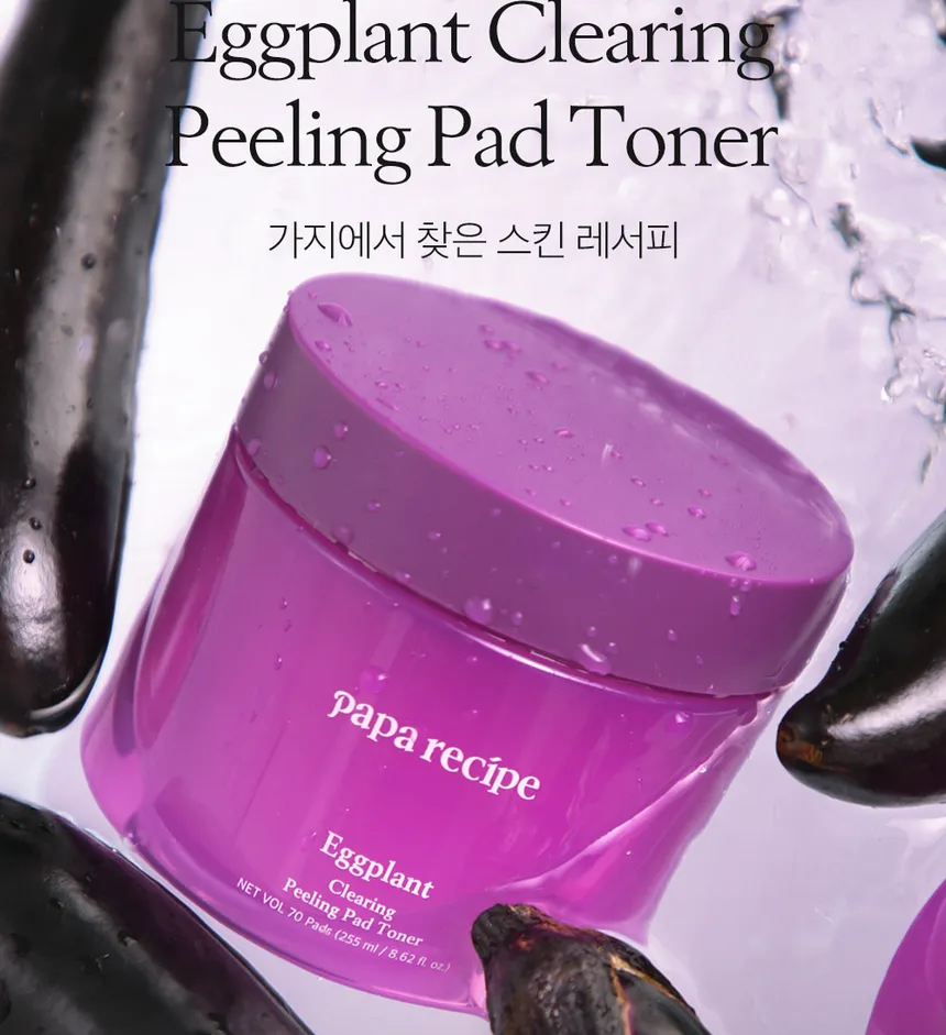 papa recipe - Eggplant Clearing Peeling Pad Toner 70 pads