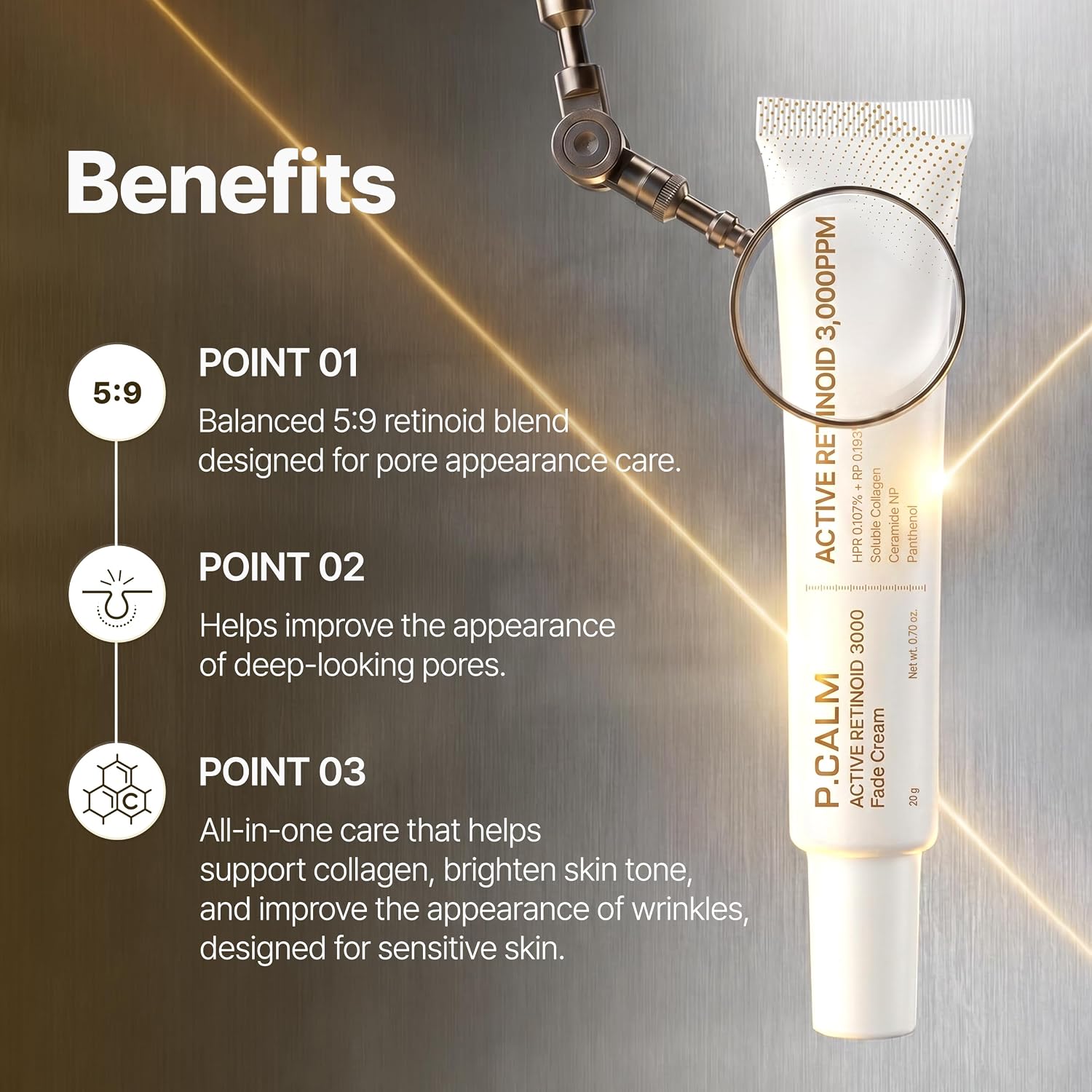 P.CALM - Active Retinoid 3000 Fade Cream 20g