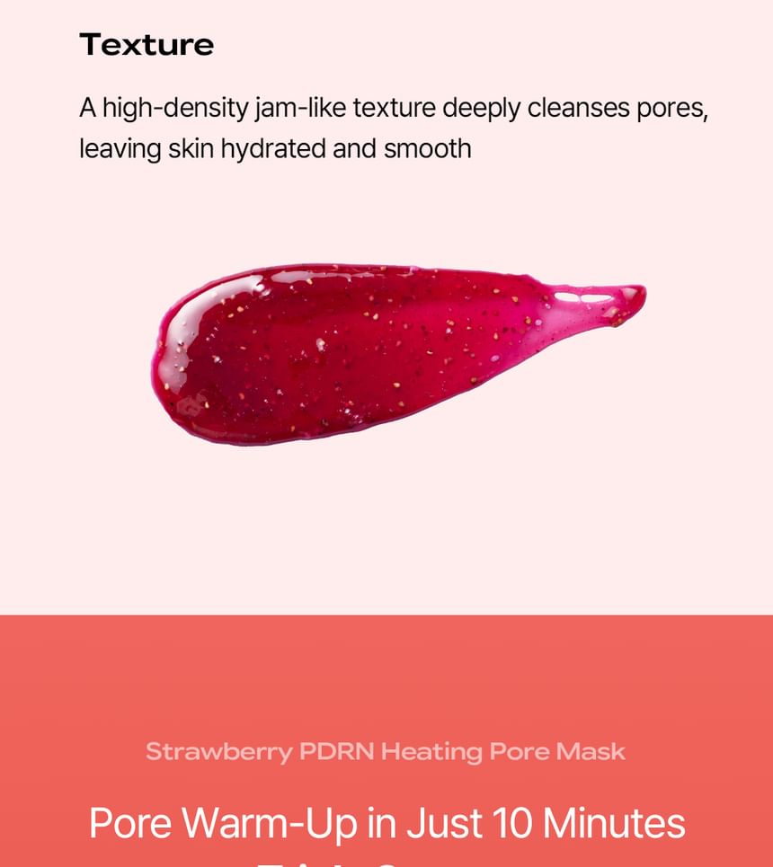 PESTLO - Strawberry PDRN Heating Pore Mask 70g