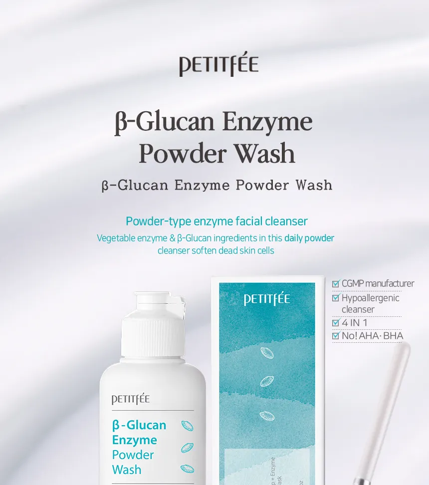 PETITFEE - Beta Glucan Enzyme Powder Wash 80g