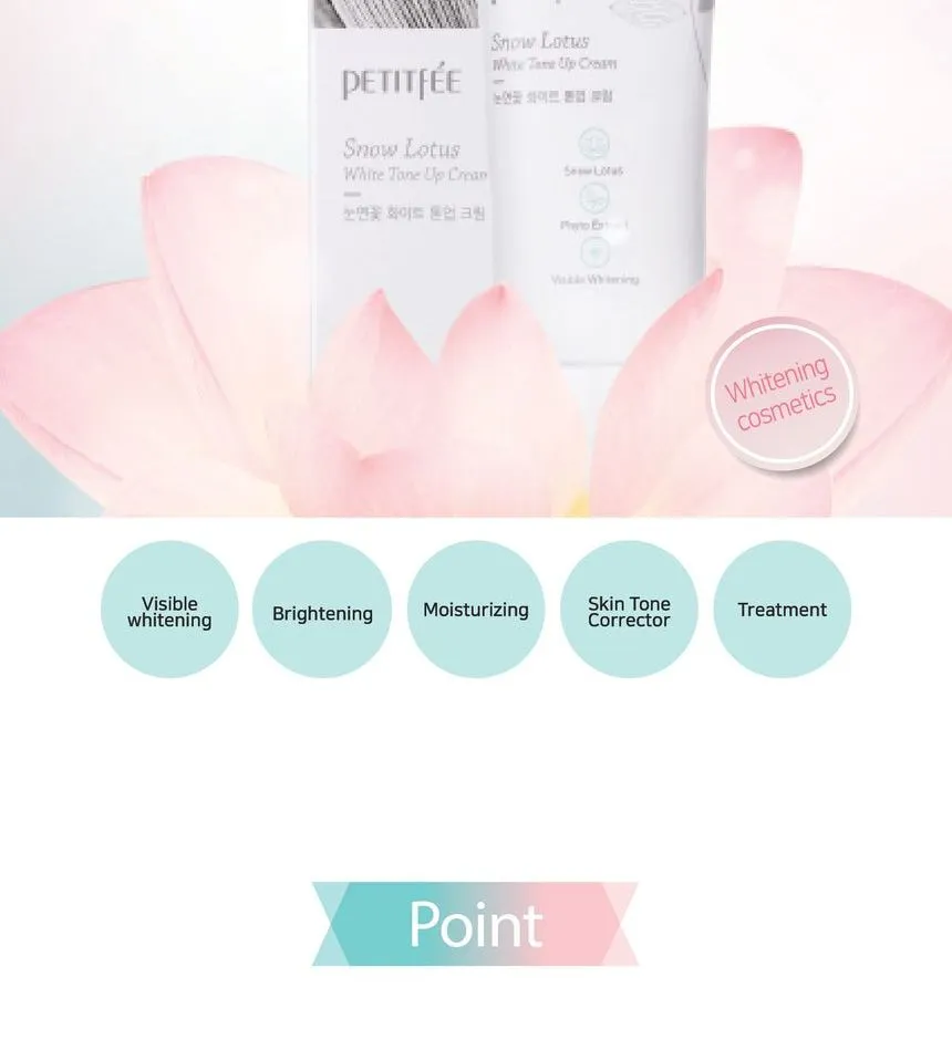 PETITFEE - Snow Lotus White Tone Up Cream 50ml
