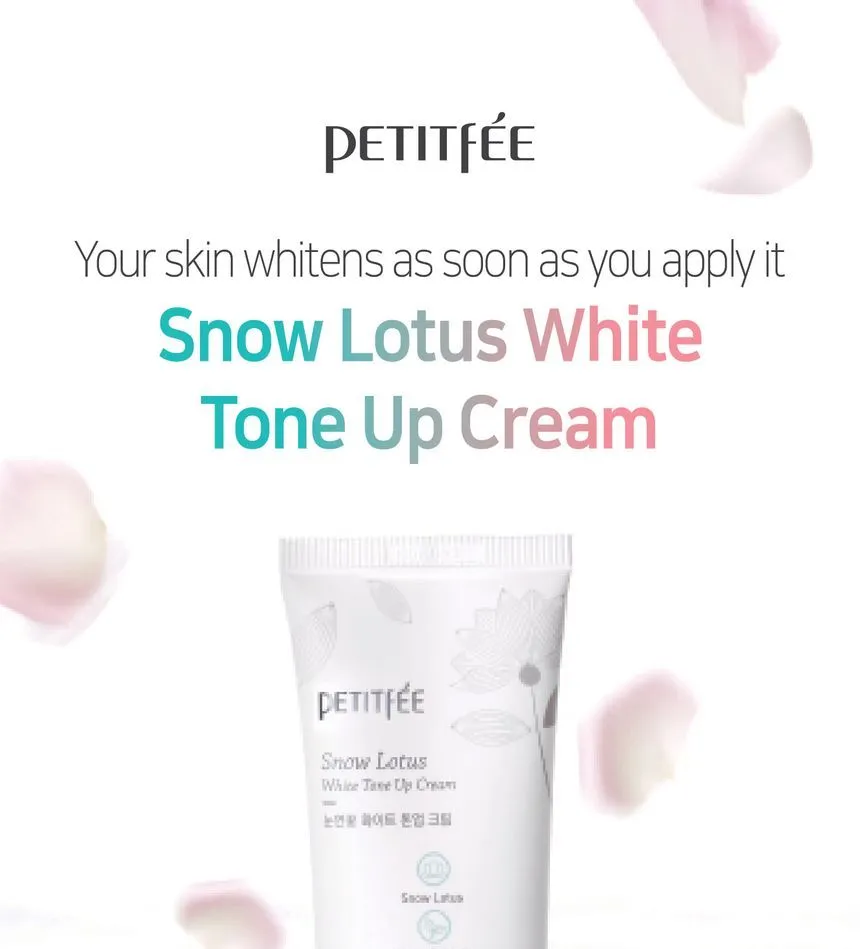 PETITFEE - Snow Lotus White Tone Up Cream 50ml
