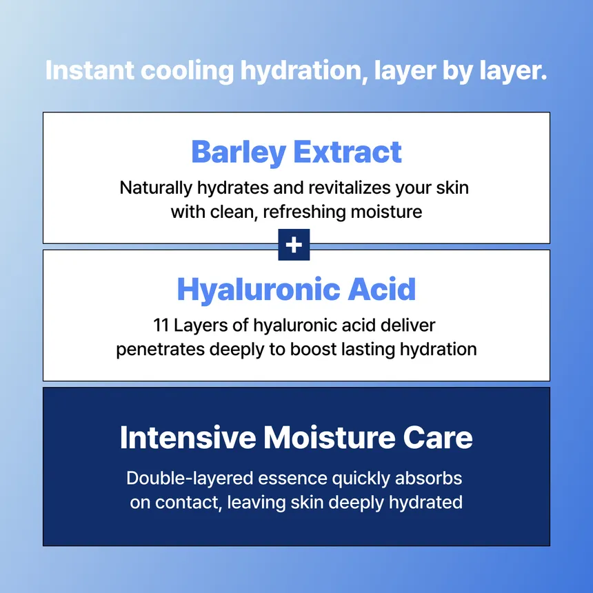 PO:DL - Barley Hyaluronic Frozen40 Essence Pad 70 pads