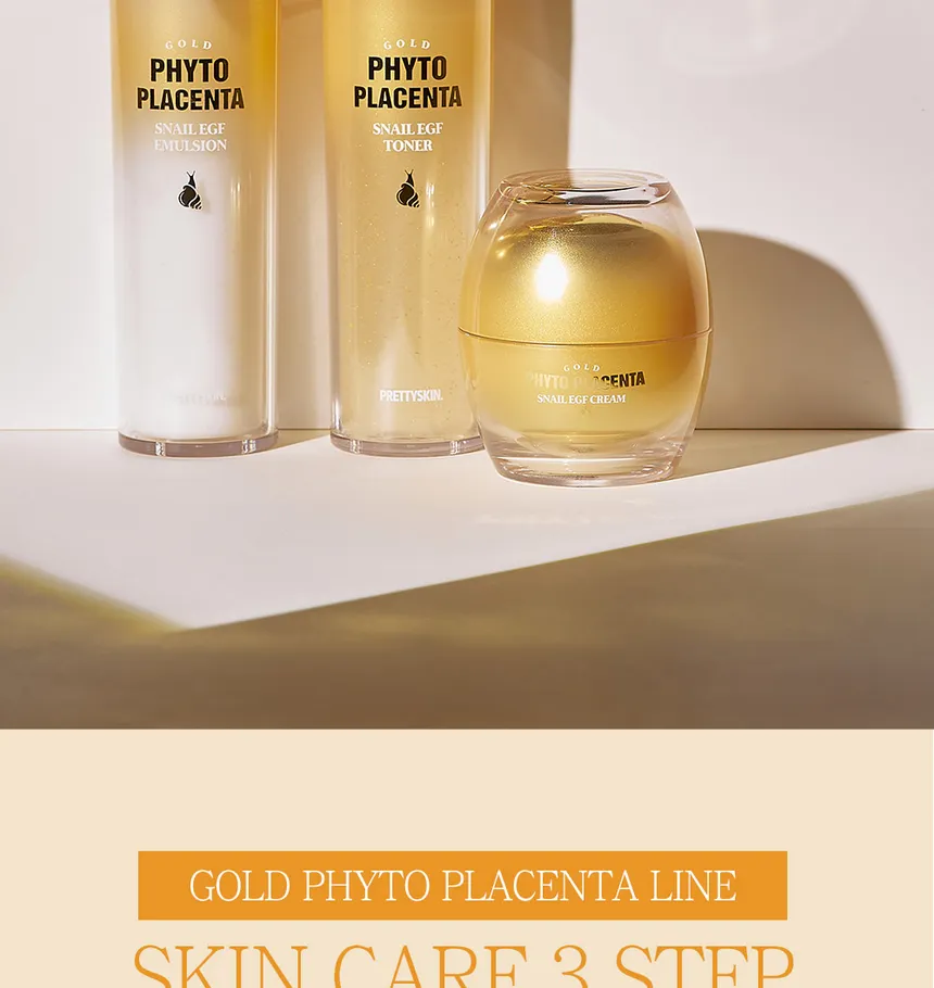 Pretty skin - Gold Phyto Placenta Snail EGF Toner 140ml