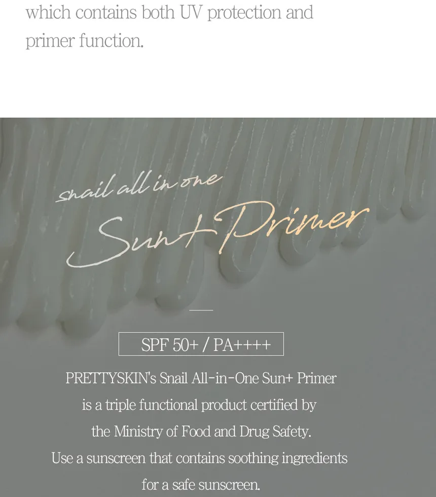 Pretty skin - Total Solution Snail All In One Sun+ Primer 50ml