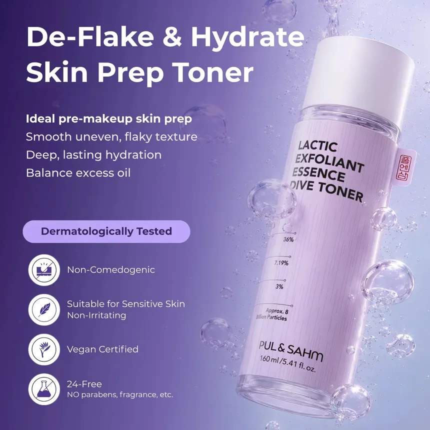 PUL & SAHM - Lactic Exfoliant Essence Dive Toner 160ml