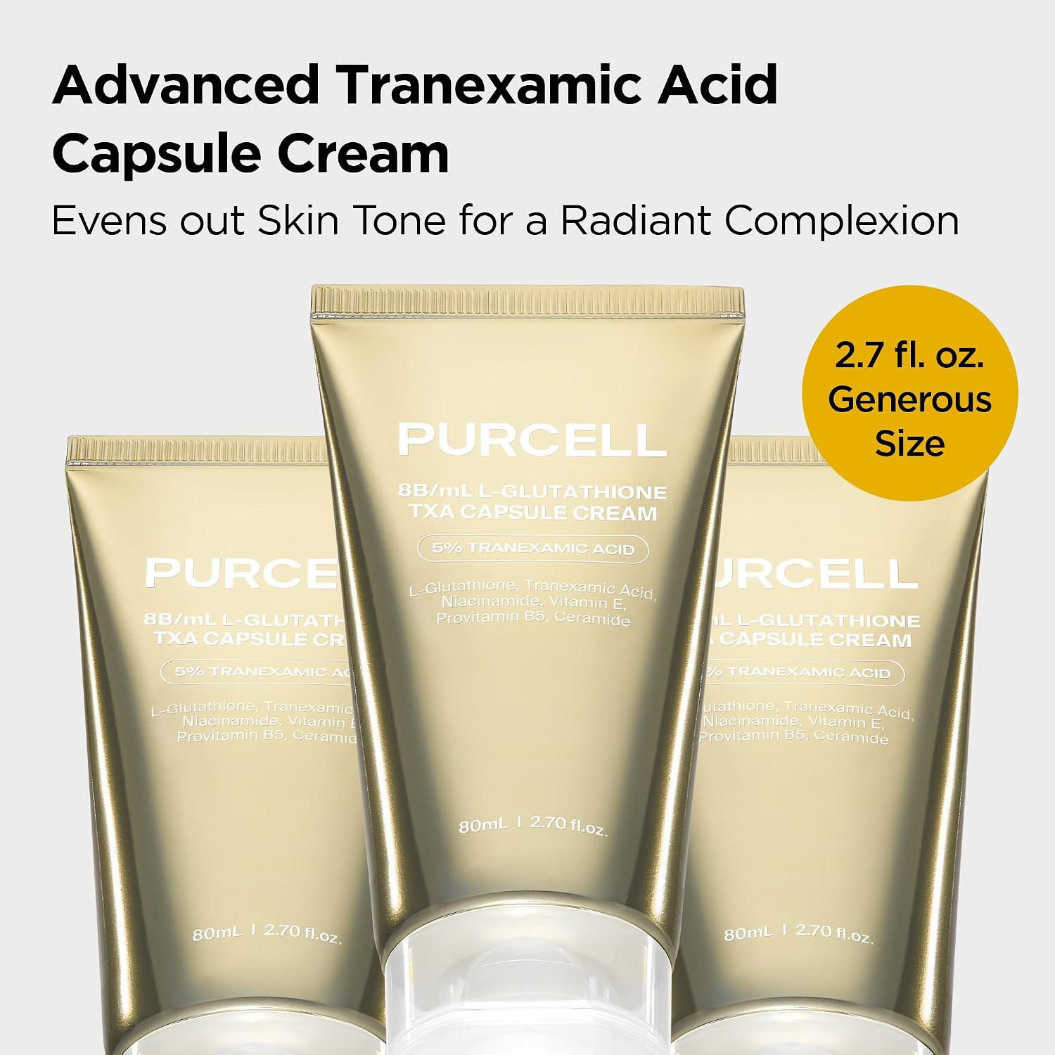 PURCELL - 8B/mL L-Glutathione TXA Capsule Cream 80ml