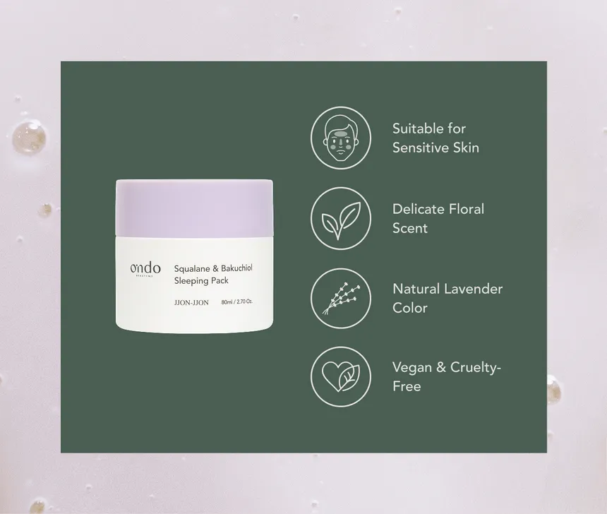 Ondo - Squalane & Bakuchiol Sleeping Pack 80ml