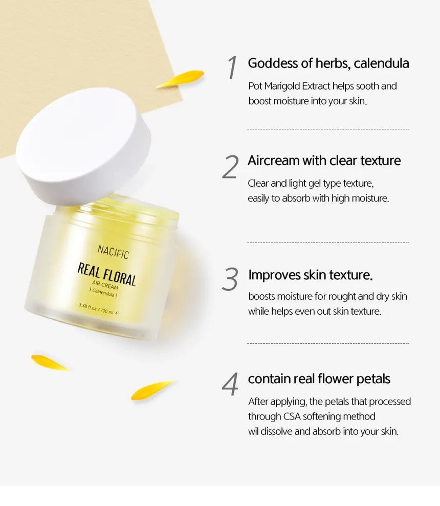 Nacific - Real Floral Air Cream Calendula 100ml