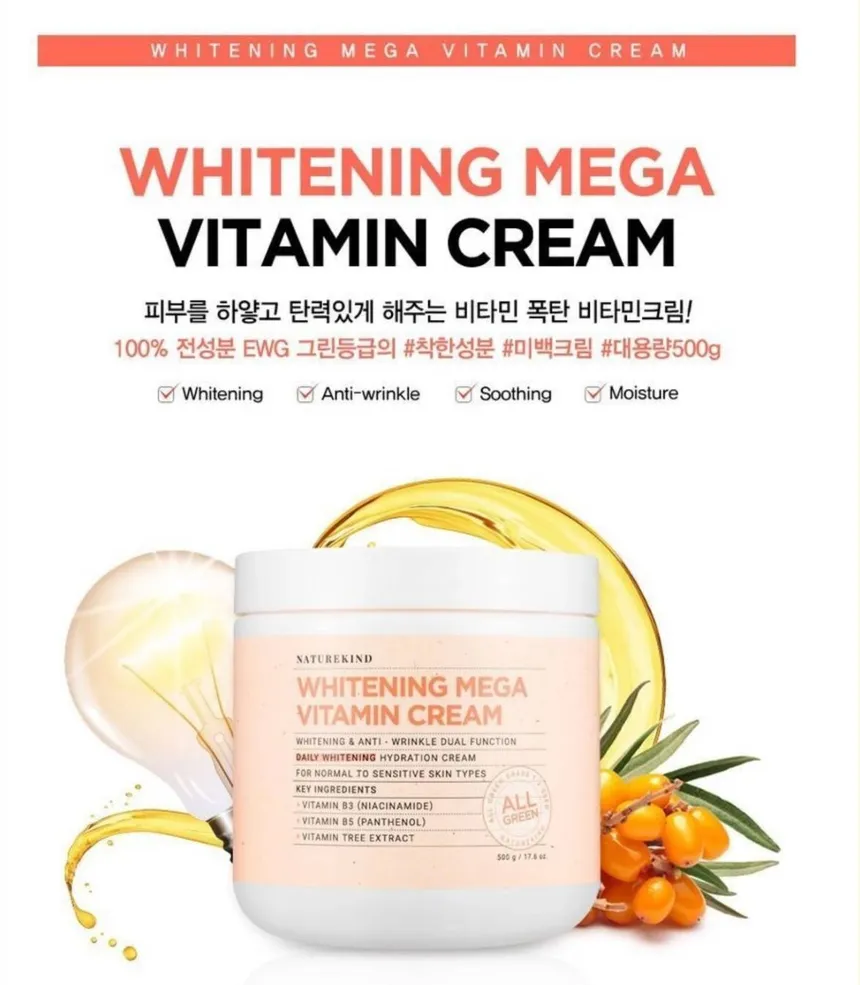 NATUREKIND - Whitening Mega Vitamin Cream 500g