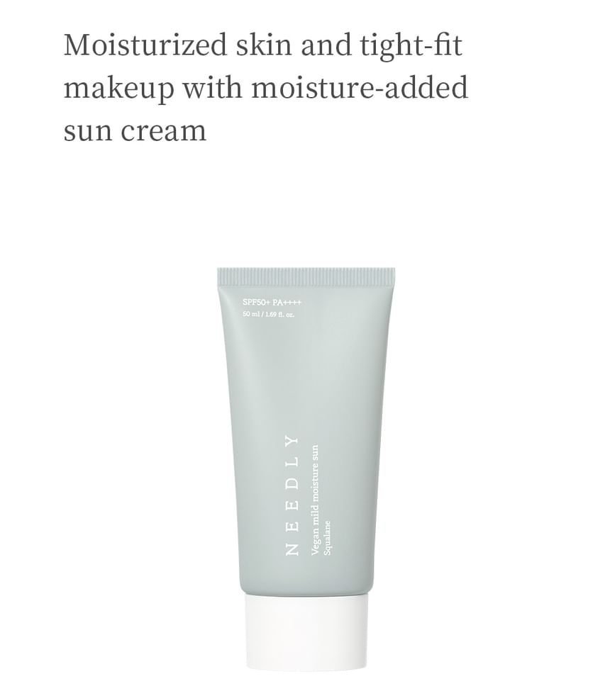 NEEDLY - Vegan Mild Moisture Sun 50ml