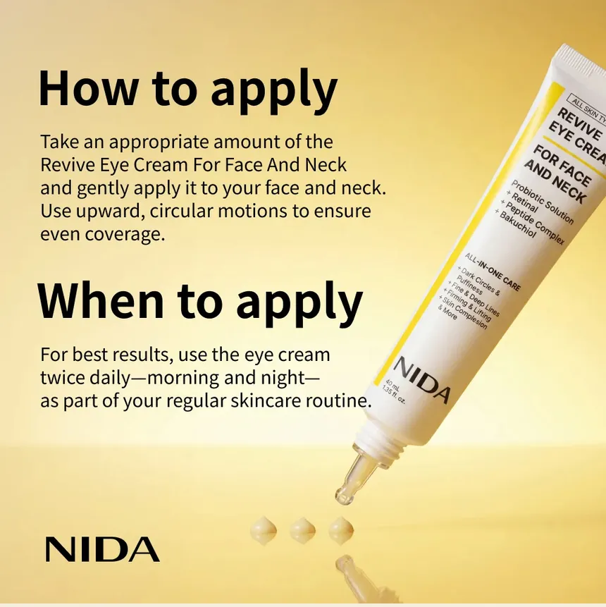 NIDA - Revive Eye Cream For Face And Neck 40ml