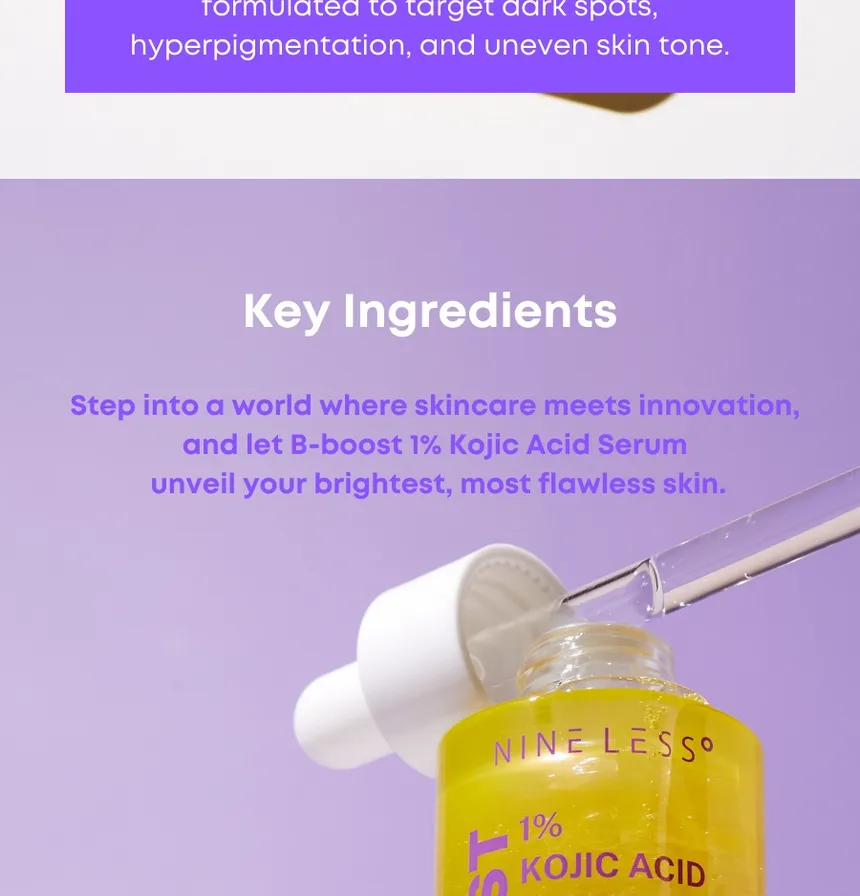 NINELESS - B-Boost 1% Kojic Acid Serum 30ml